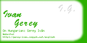 ivan gerey business card