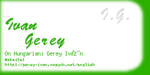 ivan gerey business card